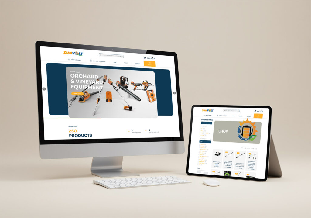 Sunvolt Supply - Ecommerce, Website Design, SEO, Photography
