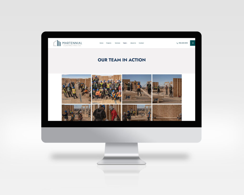 Martennial Contracting, Calgary, AB - Ecommerce, Website Design, SEO, Photography